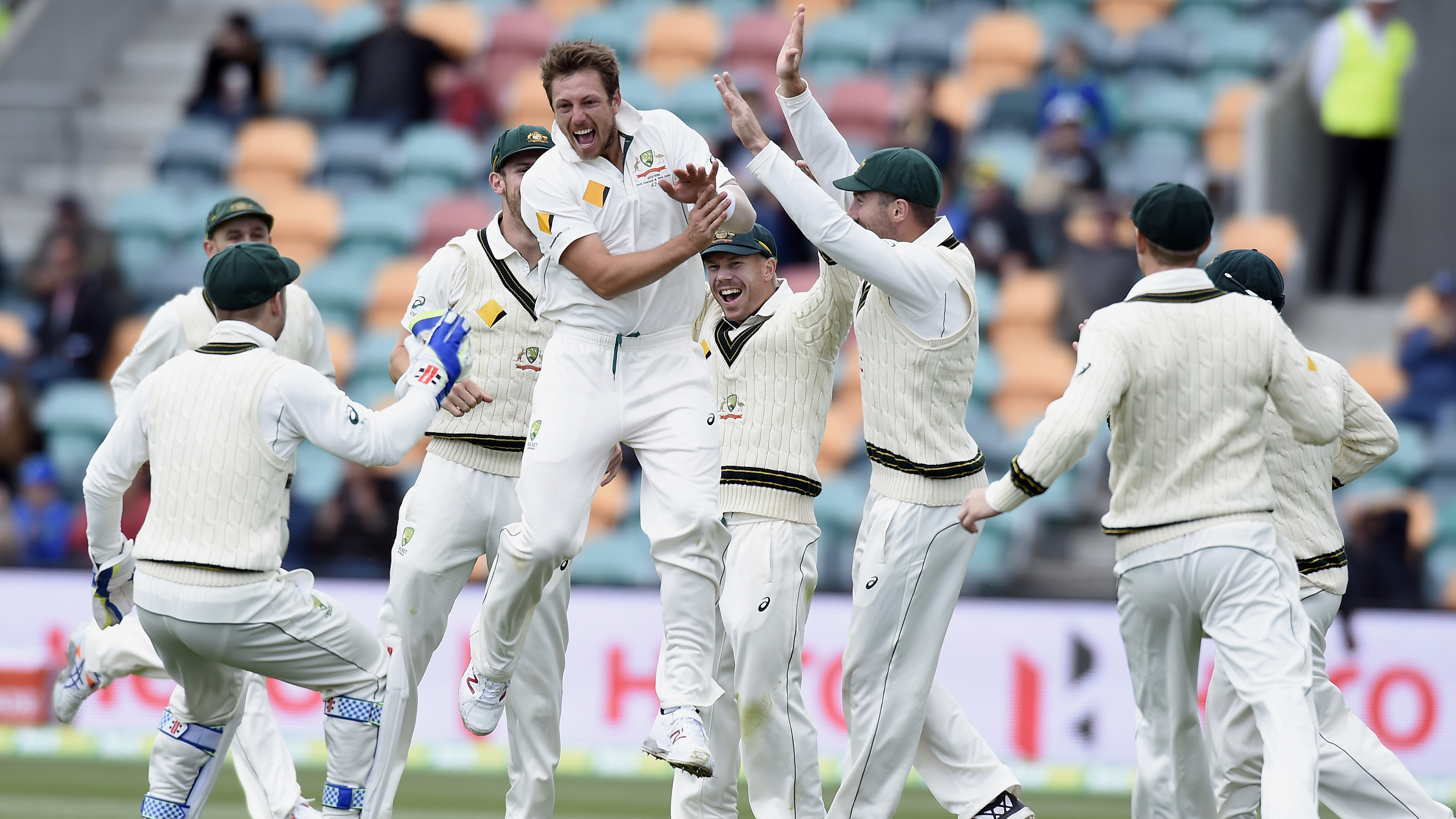 James Pattinson, playing in his first Test since March last year after recovering from chronic back and hamstring issues, spearheaded the Australian assault to rip apart the threadbare West Indies batting. (Photo: AP) James Pattinson, playing in his first Test since March last year after recovering from chronic back and hamstring issues, spearheaded the Australian assault to rip apart the threadbare West Indies batting. (Photo: AP)